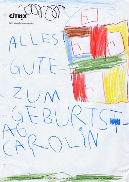 Der erste Geburtstag