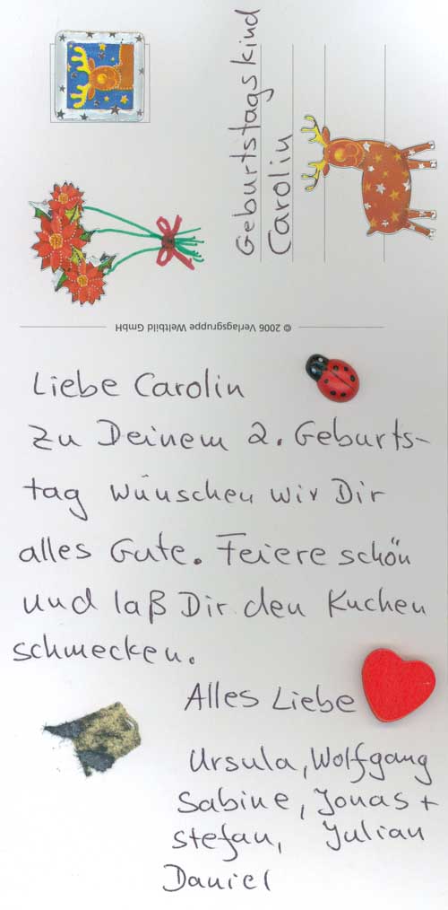 Der zweite Geburtstag