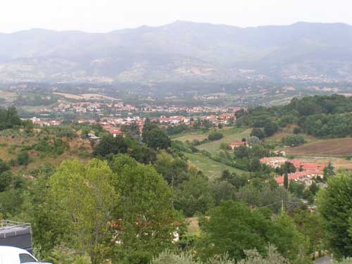 Blick auf Figline Valdarno