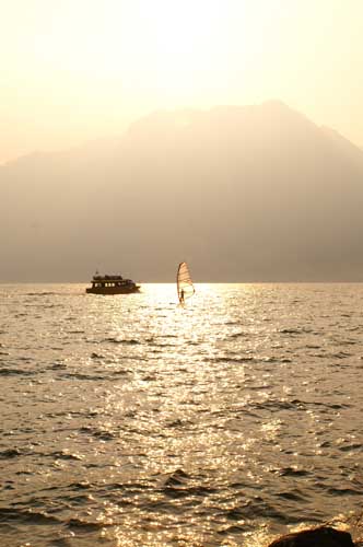 Sonnenuntergang in Torbole