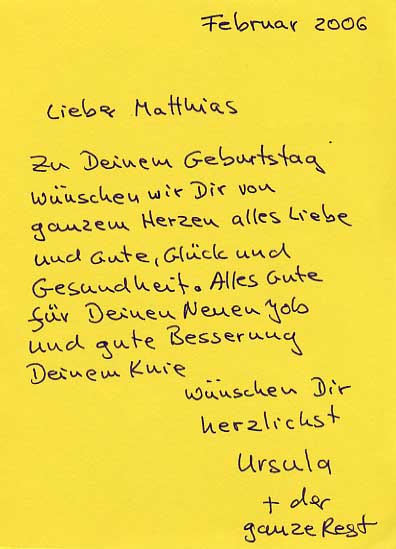 Geburtstag 2006
