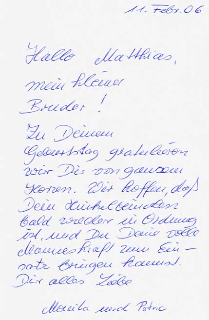Geburtstag 2006